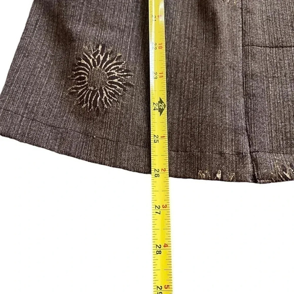 SERRAHNA Statement Blazer Gold Leaf Floral Flounce Cuff Boho Luxe Rare Small - Picture 10 of 12